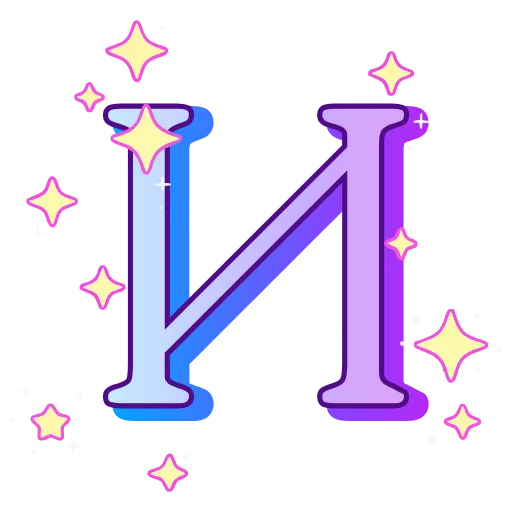 🔠 Эмодзи «decor #fonts #static #vector» для Telegram