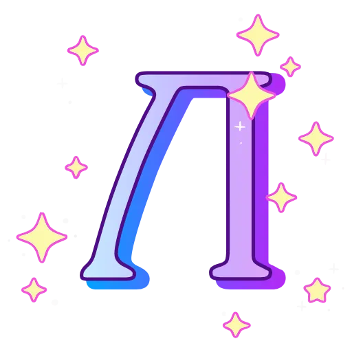 🔠 Эмодзи «decor #fonts #static #vector» для Telegram