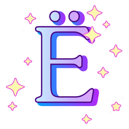 🔠 Эмодзи «decor #fonts #static #vector» для Telegram