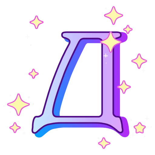 🔠 Эмодзи «decor #fonts #static #vector» для Telegram