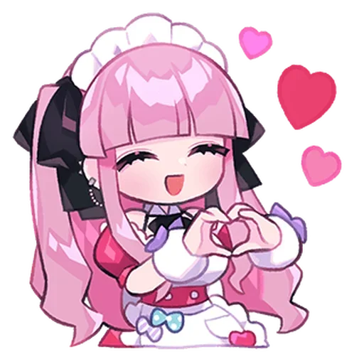 🍮 Стикер «Cute Maid» для Telegram