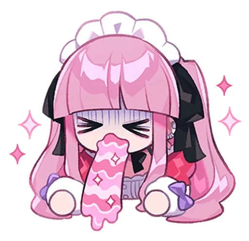 🍮 Стикер «Cute Maid» для Telegram