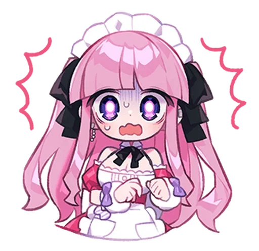 🍮 Стикер «Cute Maid» для Telegram