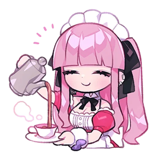 🍮 Стикер «Cute Maid» для Telegram