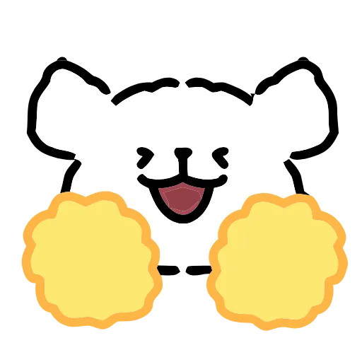 🥳 Эмодзи «Maltese Puppy» для Telegram