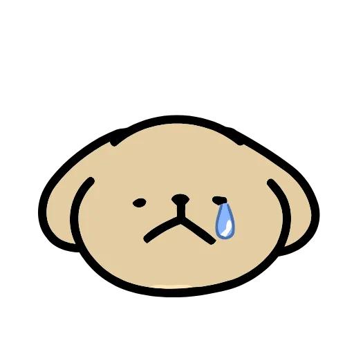😢 Эмодзи «Maltese Puppy» для Telegram