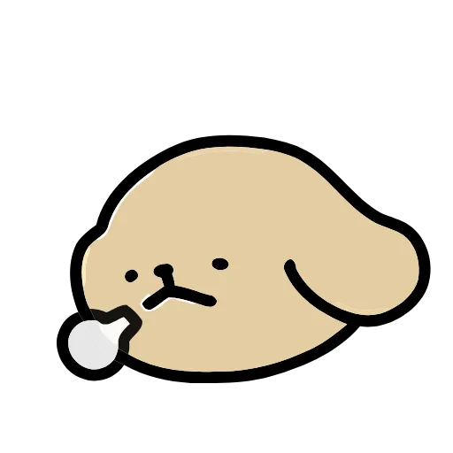 😮‍💨 Эмодзи «Maltese Puppy» для Telegram
