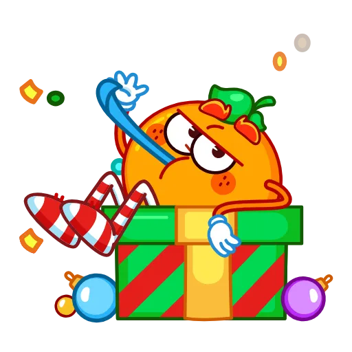 🥳 Эмодзи «Мандариныч» для Telegram