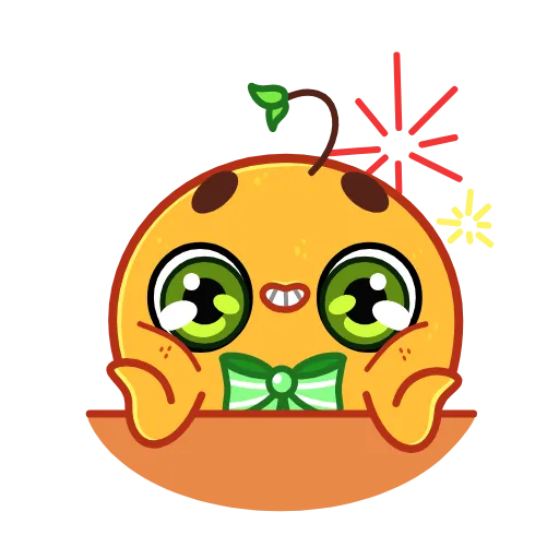 🍊 Эмодзи «Новогодняя Мандаринка» для Telegram