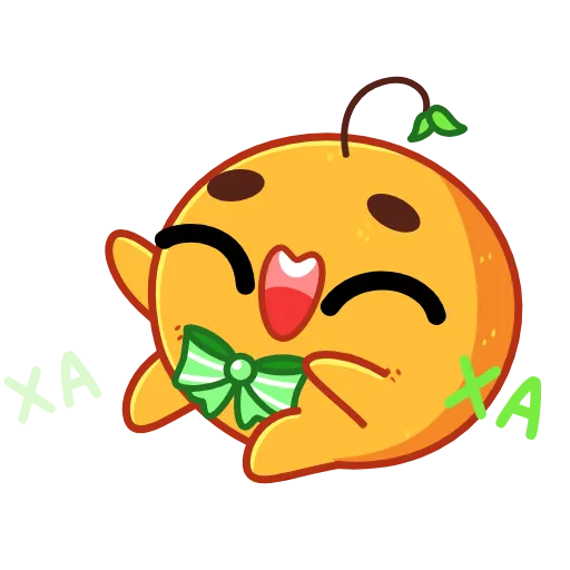 😂 Эмодзи «Новогодняя Мандаринка» для Telegram