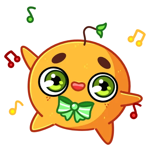 💃 Эмодзи «Новогодняя Мандаринка» для Telegram