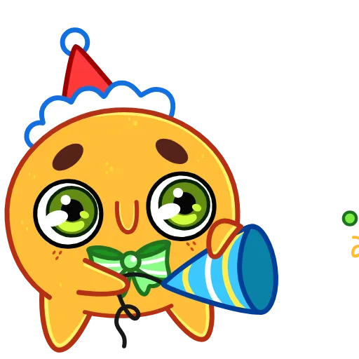 🥳 Эмодзи «Новогодняя Мандаринка» для Telegram