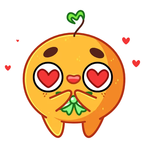 😍 Эмодзи «Новогодняя Мандаринка» для Telegram