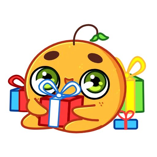 🎁 Эмодзи «Новогодняя Мандаринка» для Telegram