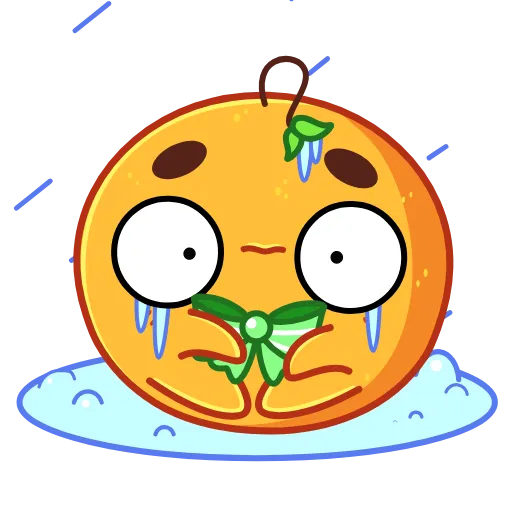 🥶 Эмодзи «Новогодняя Мандаринка» для Telegram