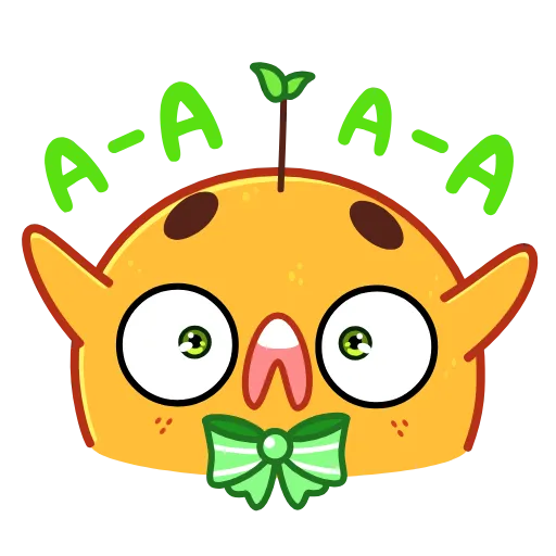 😨 Эмодзи «Новогодняя Мандаринка» для Telegram
