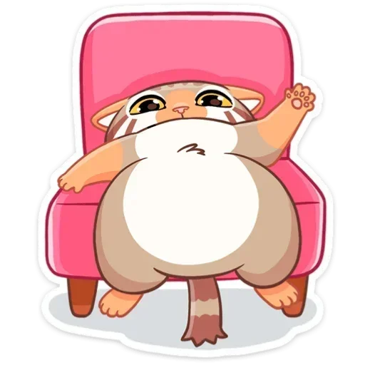 👋 Стикер «Манул Ур без надписей» для Telegram