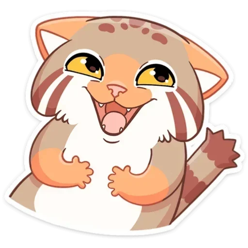 😀 Стикер «Манул Ур без надписей» для Telegram