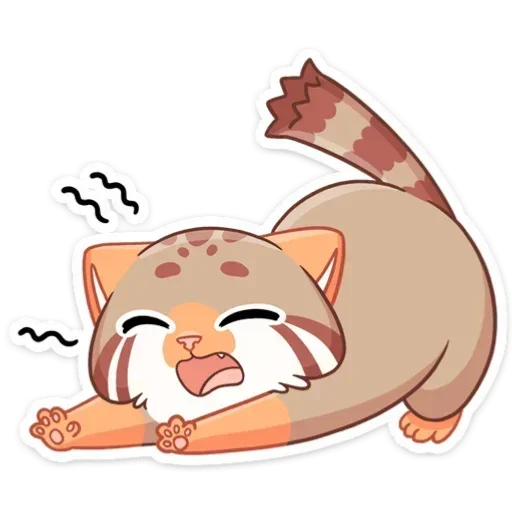 🥱 Стикер «Манул Ур без надписей» для Telegram