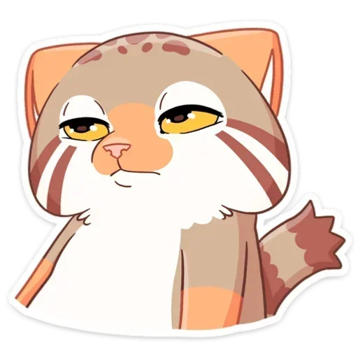 😐 Стикер «Манул Ур без надписей» для Telegram