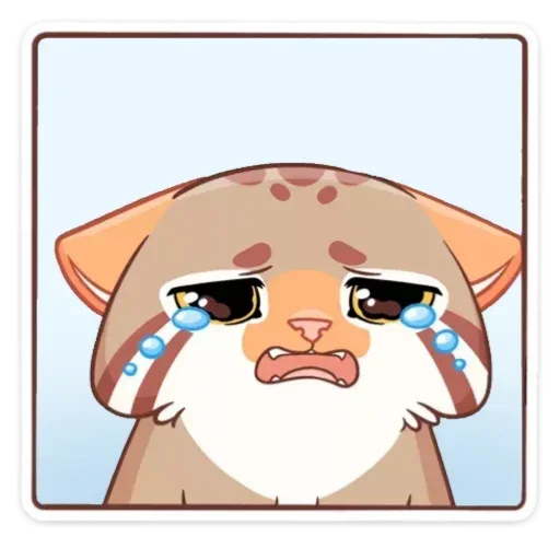 😭 Стикер «Манул Ур без надписей» для Telegram