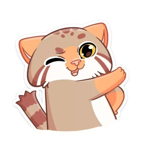 😉 Стикер «Манул Ур без надписей» для Telegram