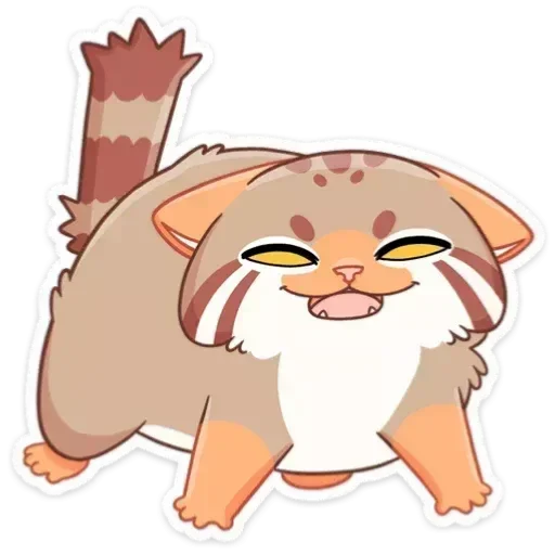 😈 Стикер «Манул Ур без надписей» для Telegram