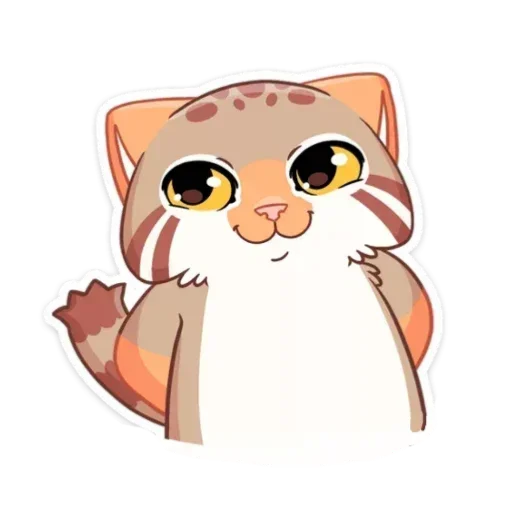 😊 Стикер «Манул Ур без надписей» для Telegram