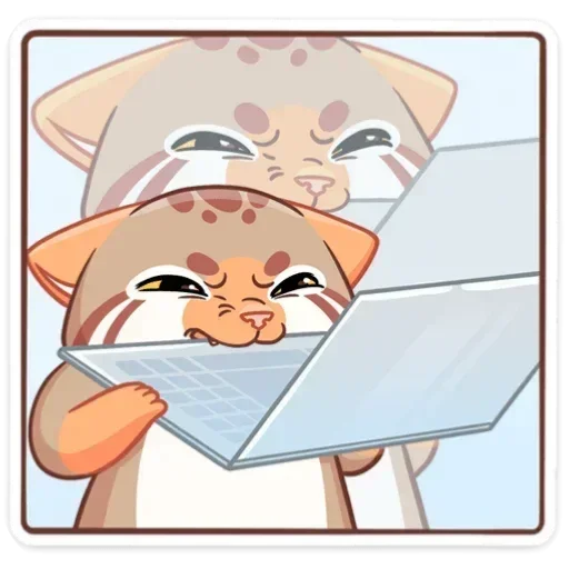 🤬 Стикер «Манул Ур без надписей» для Telegram