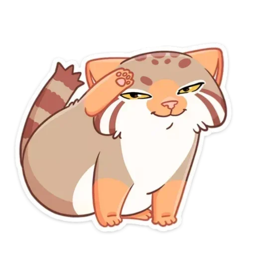 🫡 Стикер «Манул Ур без надписей» для Telegram