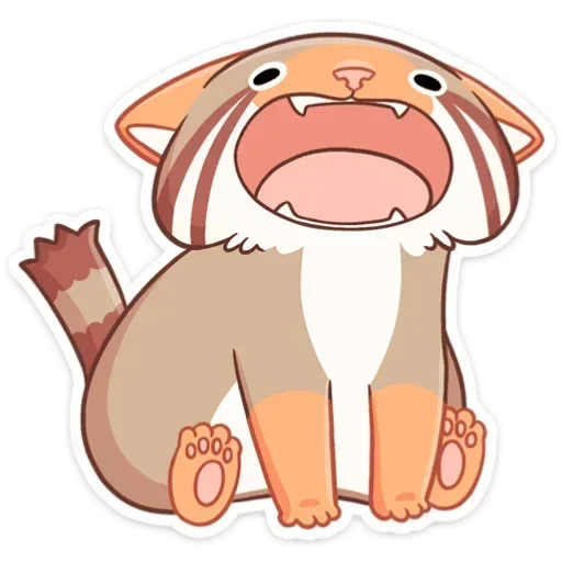 😧 Стикер «Манул Ур без надписей» для Telegram