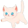 🤍 Эмодзи «૮꒰ ,, • ༝ •,,꒱ა ♡» для Telegram
