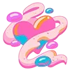 ❤️ Эмодзи «૮꒰ ,, • ༝ •,,꒱ა ♡» для Telegram