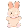 🐰 Эмодзи «૮꒰ ,, • ༝ •,,꒱ა ♡» для Telegram