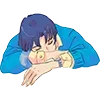 😴 Эмодзи «૮꒰ ,, • ༝ •,,꒱ა ♡» для Telegram
