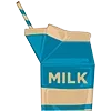 🥛 Эмодзи «૮꒰ ,, • ༝ •,,꒱ა ♡» для Telegram