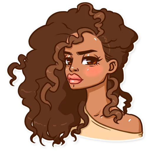 😾 Стикер «Maria del Carmen» для Telegram