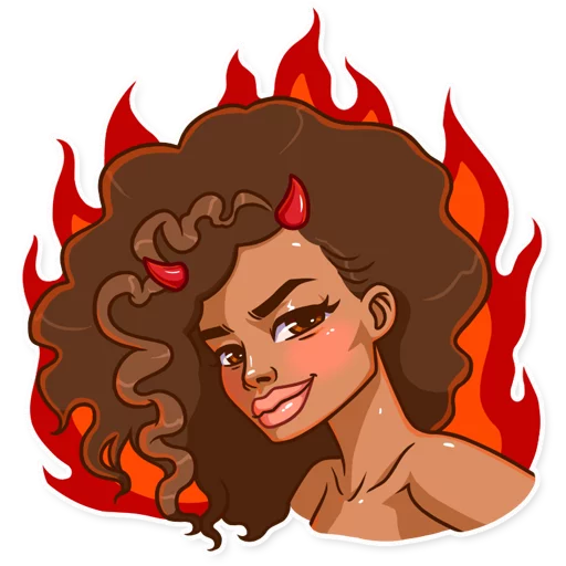 😈 Стикер «Maria del Carmen» для Telegram