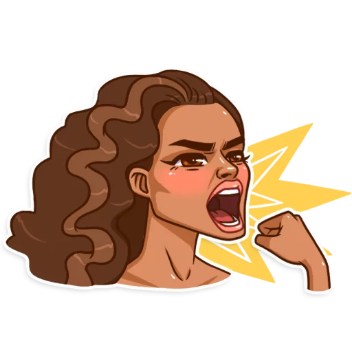 😡 Стикер «Maria del Carmen» для Telegram