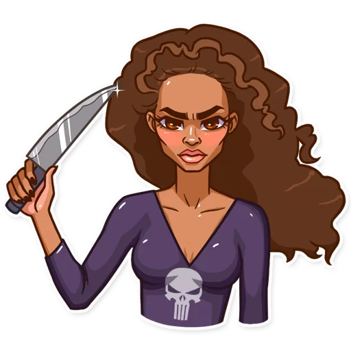 🔪 Стикер «Maria del Carmen» для Telegram