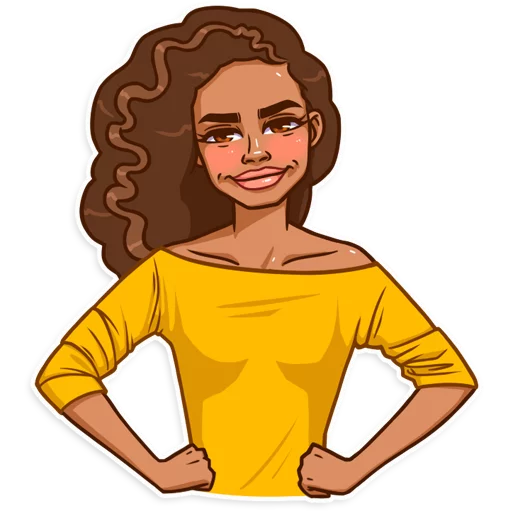 😒 Стикер «Maria del Carmen» для Telegram