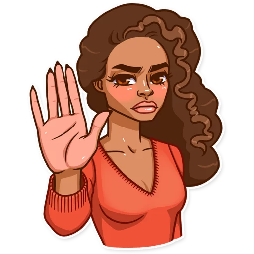 ✋ Стикер «Maria del Carmen» для Telegram