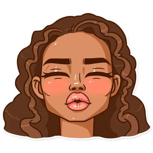 💋 Стикер «Maria del Carmen» для Telegram