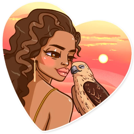 ❤️ Стикер «Maria del Carmen» для Telegram