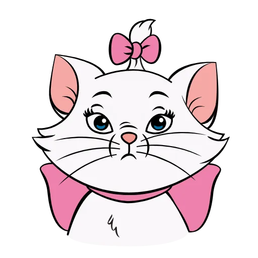 😑 Эмодзи «Кошечка Мари» для Telegram