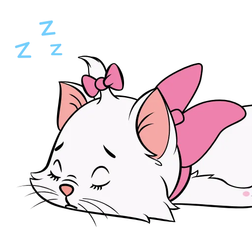 😴 Эмодзи «Кошечка Мари» для Telegram