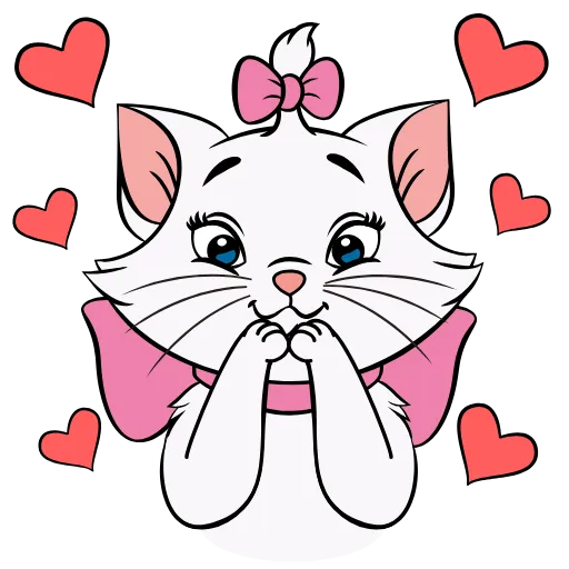 🥰 Эмодзи «Кошечка Мари» для Telegram