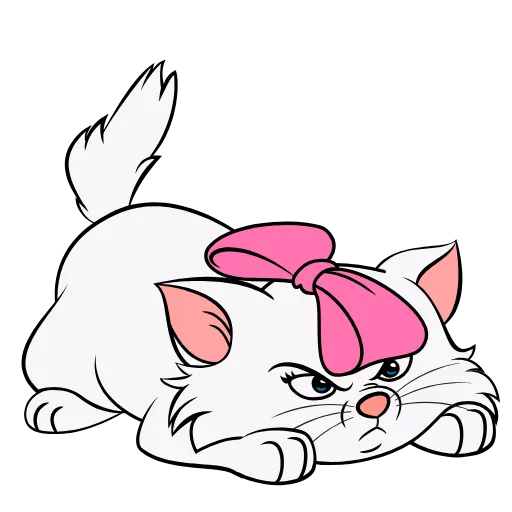 😠 Эмодзи «Кошечка Мари» для Telegram