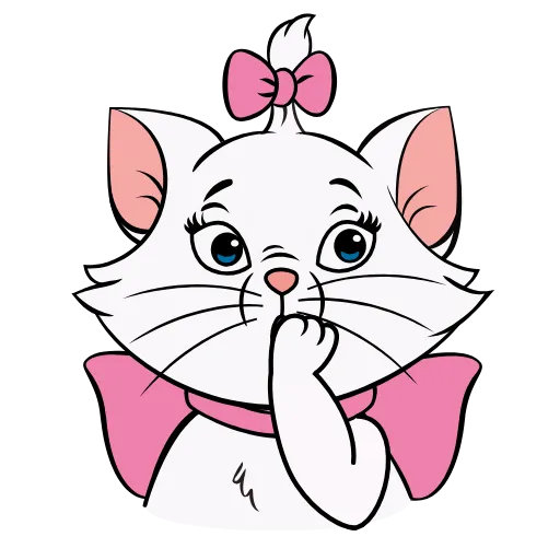 🫢 Эмодзи «Кошечка Мари» для Telegram