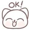 👌 Эмодзи «Marshmallow Kitty» для Telegram